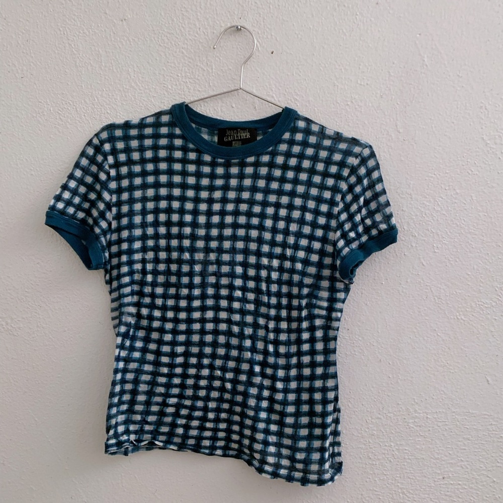 Jean Paul Gaultier semi-sheer tshirt🌀